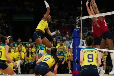 Brasil derrota EUA por 3 sets a 1 na Liga das Nações Feminina