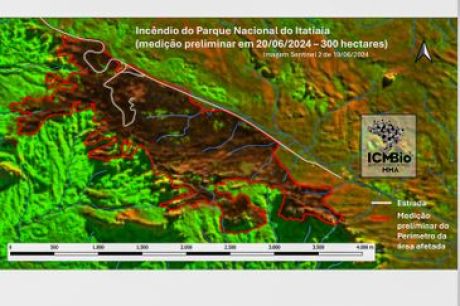 Parque Nacional do Itatiaia tem 300 hectares atingidos por incêndio