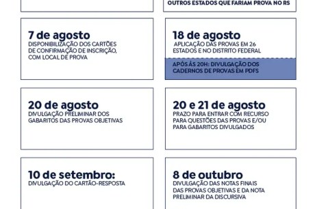 Concurso Unificado: provas começam a ser distribuídas em 3 de agosto