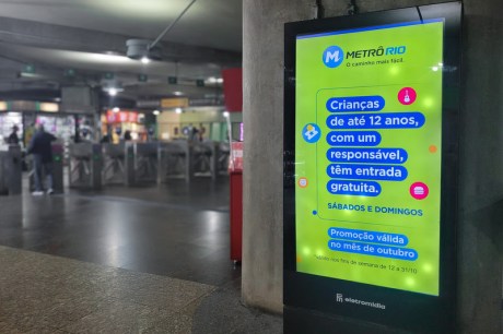 MetrôRio segue com campanha de gratuidade em celebração ao mês das crianças