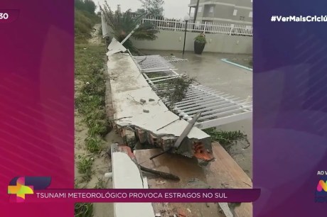 Tsunami meteorológico atinge litoral sul de Santa Catarina