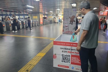 MetrôRio recebe donativos para campanha 