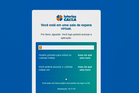 Mega da Virada: site Loterias Caixa tem fila de espera para apostar