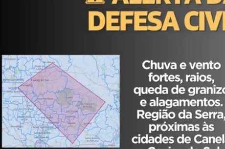 Defesa Civil alerta população para risco de novos temporais no RS